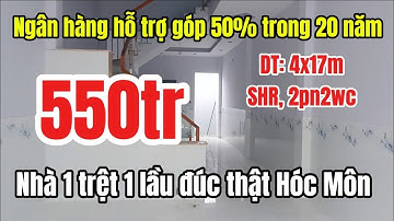 Hàng hiếm nhà bán cuối Nguyễn Văn Bứa Hóc Môn 4x17m sổ hồng riêng I Nhà đất Hóc Môn giá rẻ mới nhất