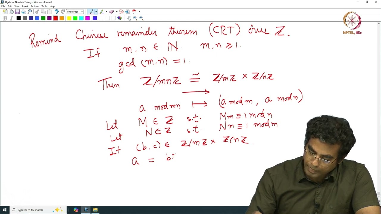Lec 10 Unique Factorization of Ideals-2