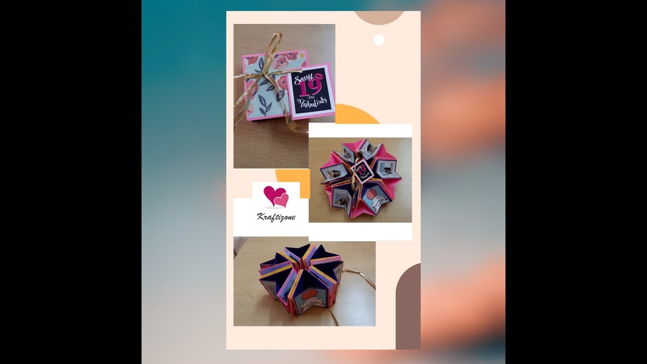 Magic star card | rotating card | how to make a magic star | easy craft ideas | rotating star book