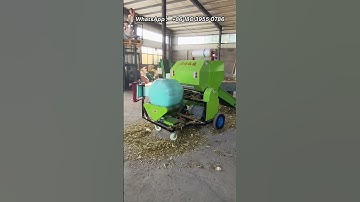 Fully automatic silage baling and wrapping machine, used to store silage for long-term storage