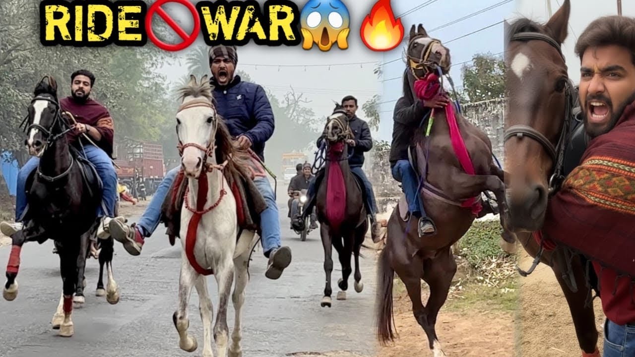 Bhayankar Toofani Ride😱🔥Ye Ride Thi Ya Ghodo Ki Jung🥺🙏🏻Ghode Gir Jaate 😢RAFTAAR ka Kya Hua 🥺