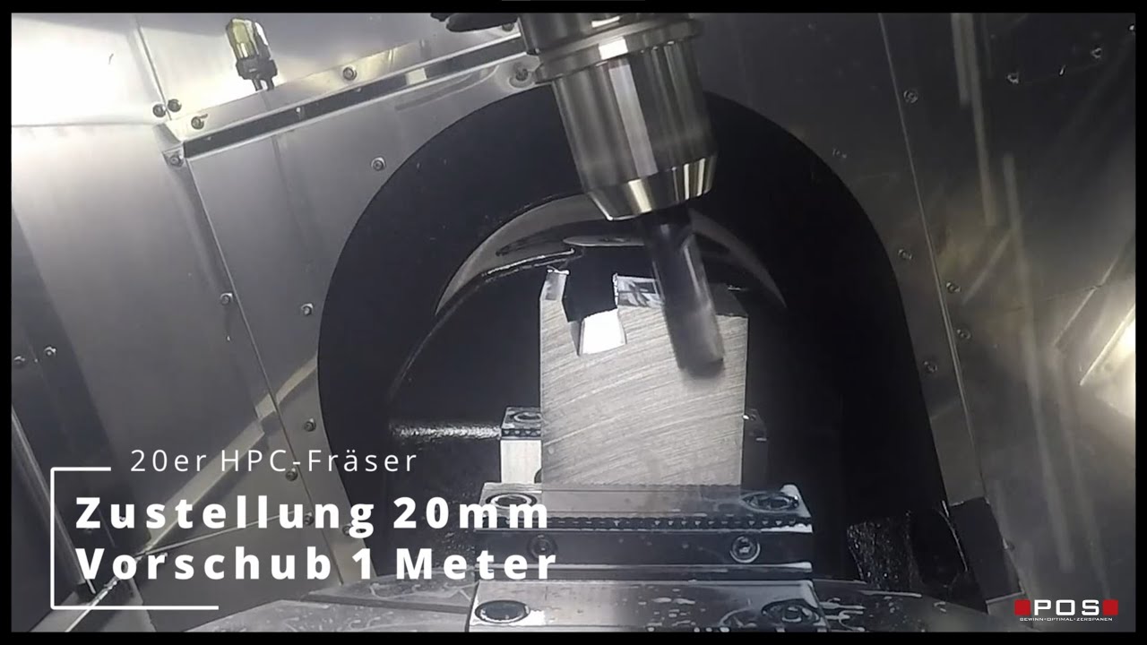 Schruppen mit Sicherheit und Reserven - Die POSmill H-Serie 5-Achsen