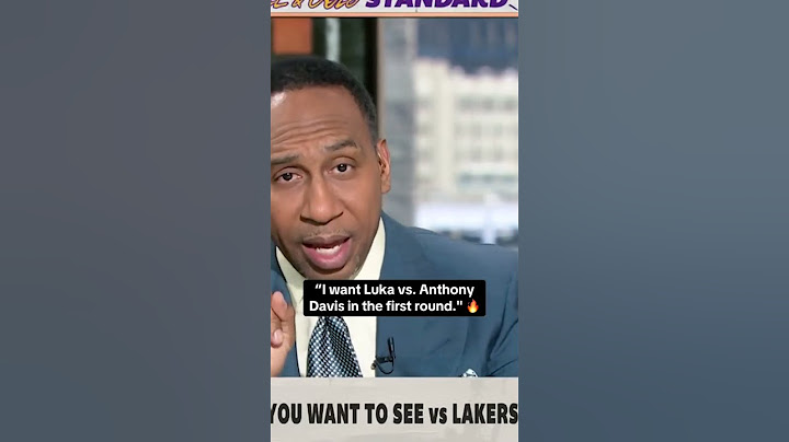 Stephen A. wants to see the Mavs and Lakers match up in the first round 👀
