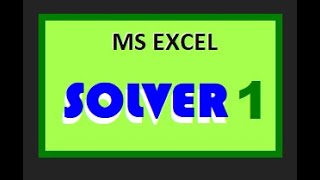 18 Excel Practice 5 (Part2 Using Solver)