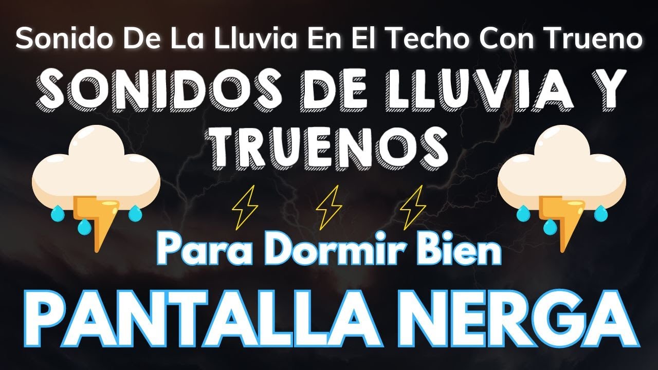 Lluvia y truenos - 3 Horas - Sonido De Lluvia Relajante Para Dormir En ...