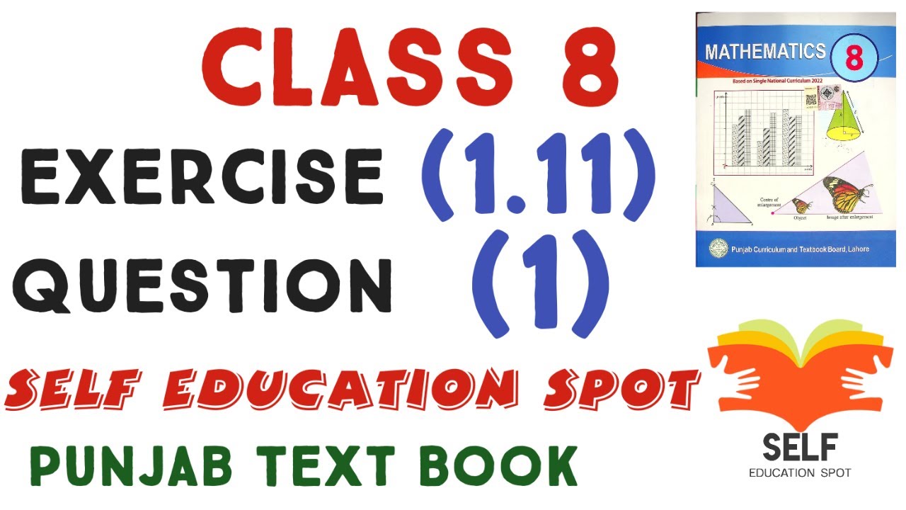 Class 8 math exercise 1.11 question 1 | Ex 1.11 class 8 new book ...