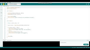 Detección de objetos mediante sensor infrarrojo de presencia con esp32 Kevin