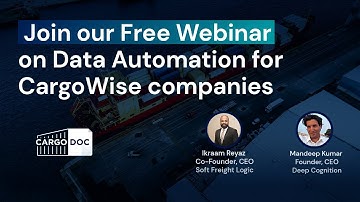 Free Webinar | Data automation for CargoWise companies | 16th November 2021