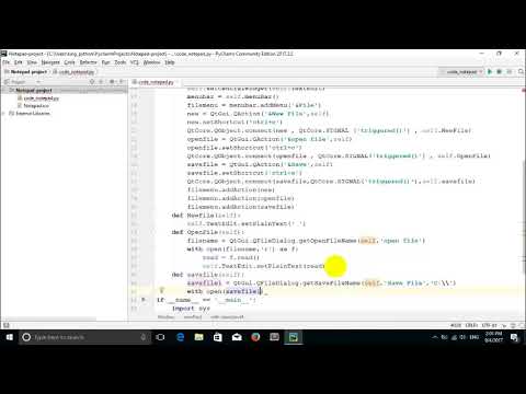 Notepad Programming with Python 3 and PyQt 4