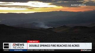 Double Spring Fire burns 50 acres