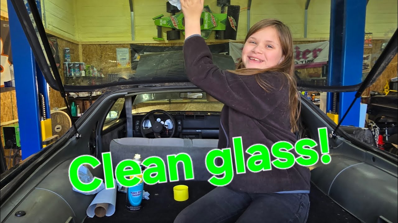 Headlight, hood struts, hatch struts and glass cleaning on our Hot Rod power tour project IROC-Z.