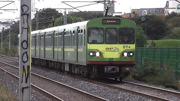 IE 8100 Class Dart Train number 8114 - Blackrock to Booterstown, Dublin