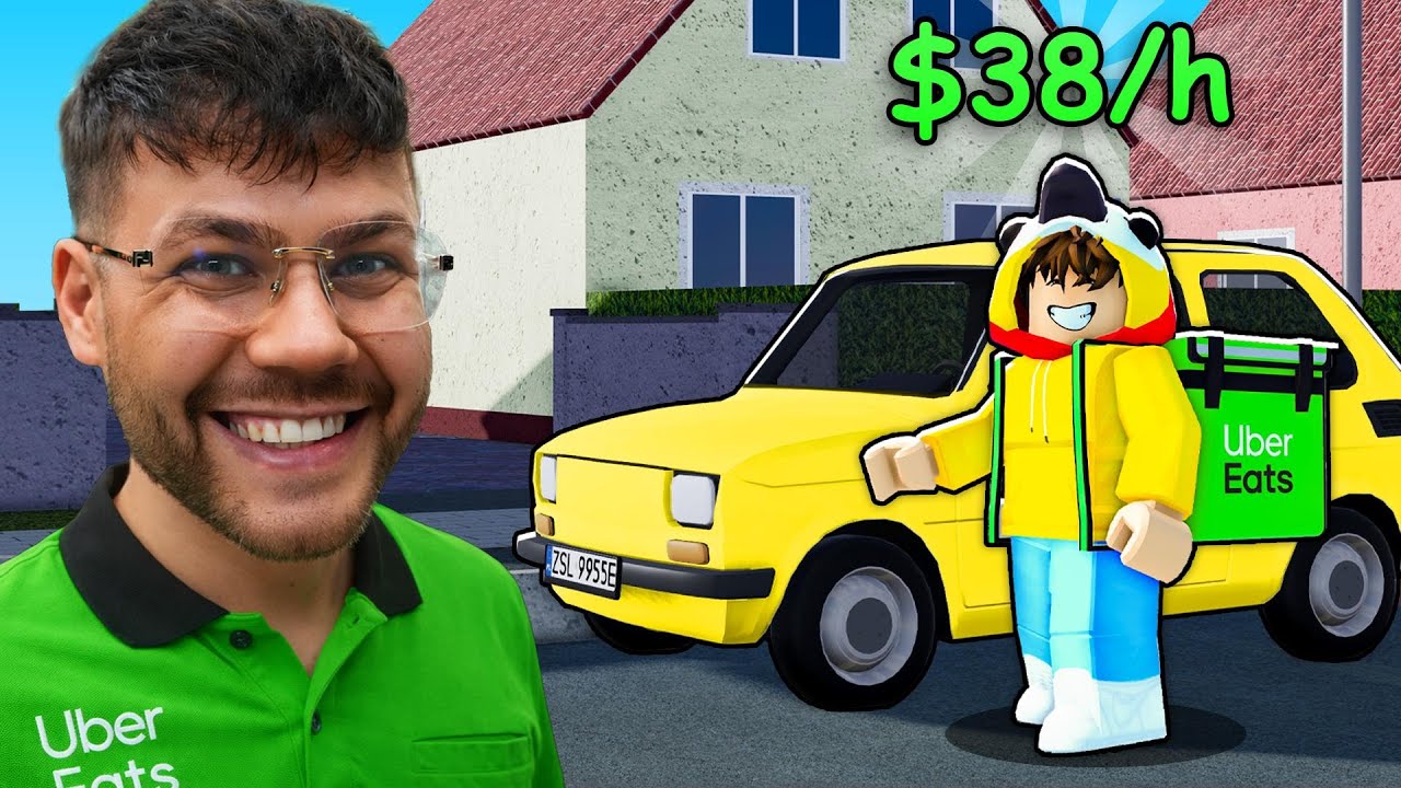 Zostałem KIEROWCĄ UBERA PRZEZ 50H na Polskiej Wsi... (Roblox Polish Car Driving)