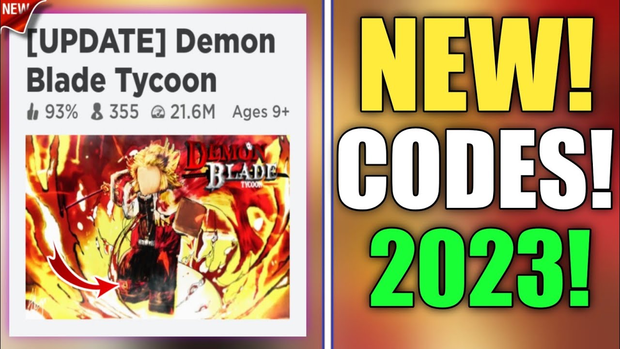 🎁ALL UPDATE🎁 NEW CODES DEMON BLADE TYCOON REDEEM CODES || REDEEM CODES DEMON BLADE TYCOON 2023