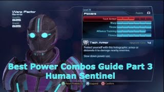 Human Sentinel Biotic Explosions! Best Power Combos Guide Pt3 Mass Effect 3 ME3 MP PS3 HD