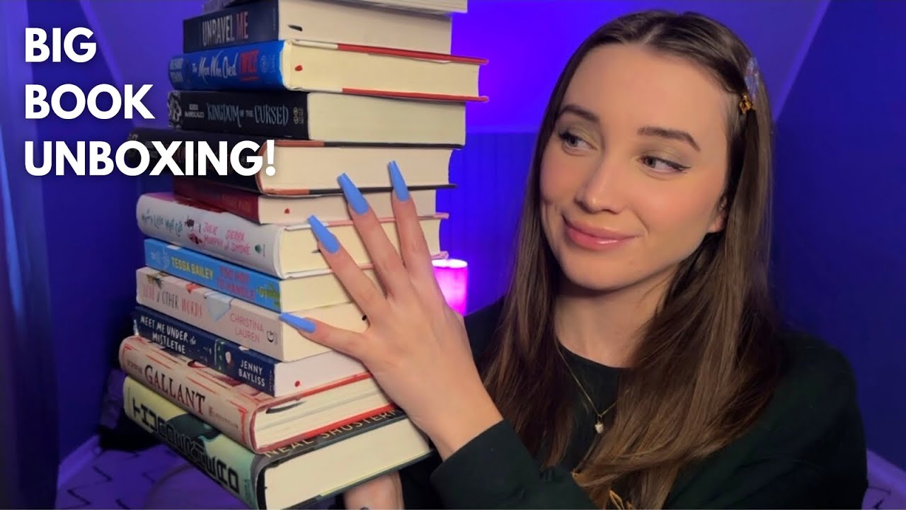 ASMR 📚 Huge Book Outlet Unboxing (12 Books for $98!)