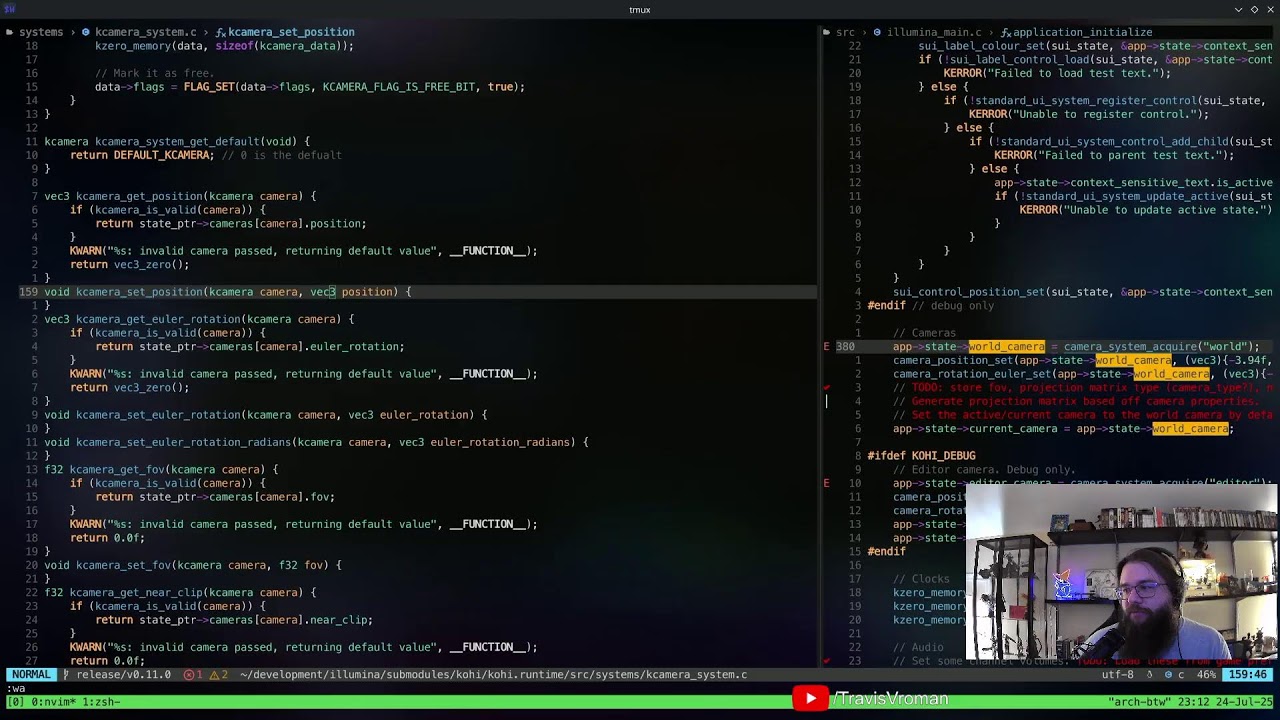 C/Vulkan Game Engine Dev Ep. 289: Bespoke application renderer runs! + cleanup !kohi