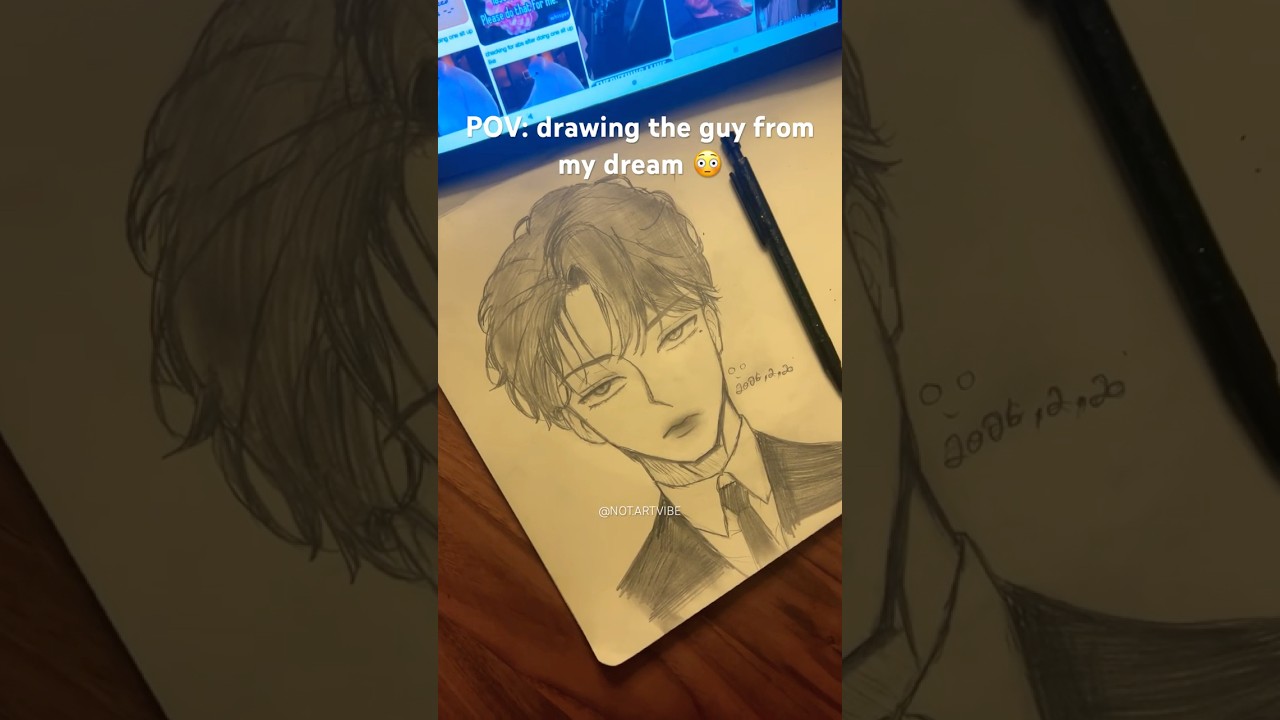 Drawing the guy from my dream 😳 