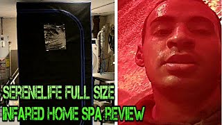 SereneLife Portable Full Size Infrared Home Spa Sauna Room Review, How To Build!!