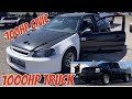 700hp Civic Goes To IFO + 1000hp NNBS Turbo Truck On The Street
