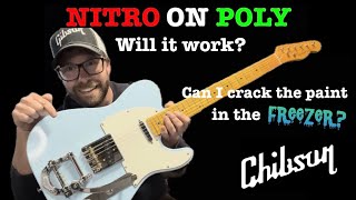 Can you put Nitro laquer on top of a Poly finish and crack the paint? Let’s find out!