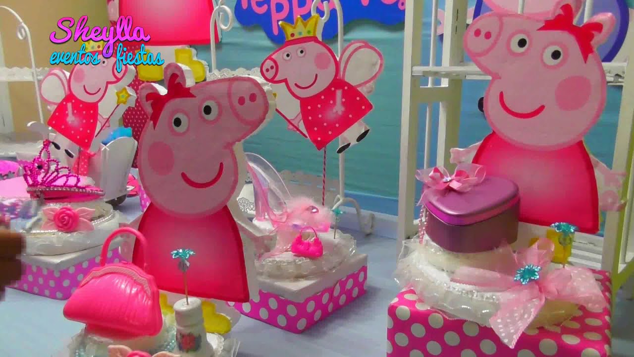 Decoración Peppa Pig para cumpleaños de niñas 