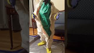#hazmatsuit #radiationprotection #gasmask