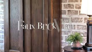 Easy Faux Brick Wall