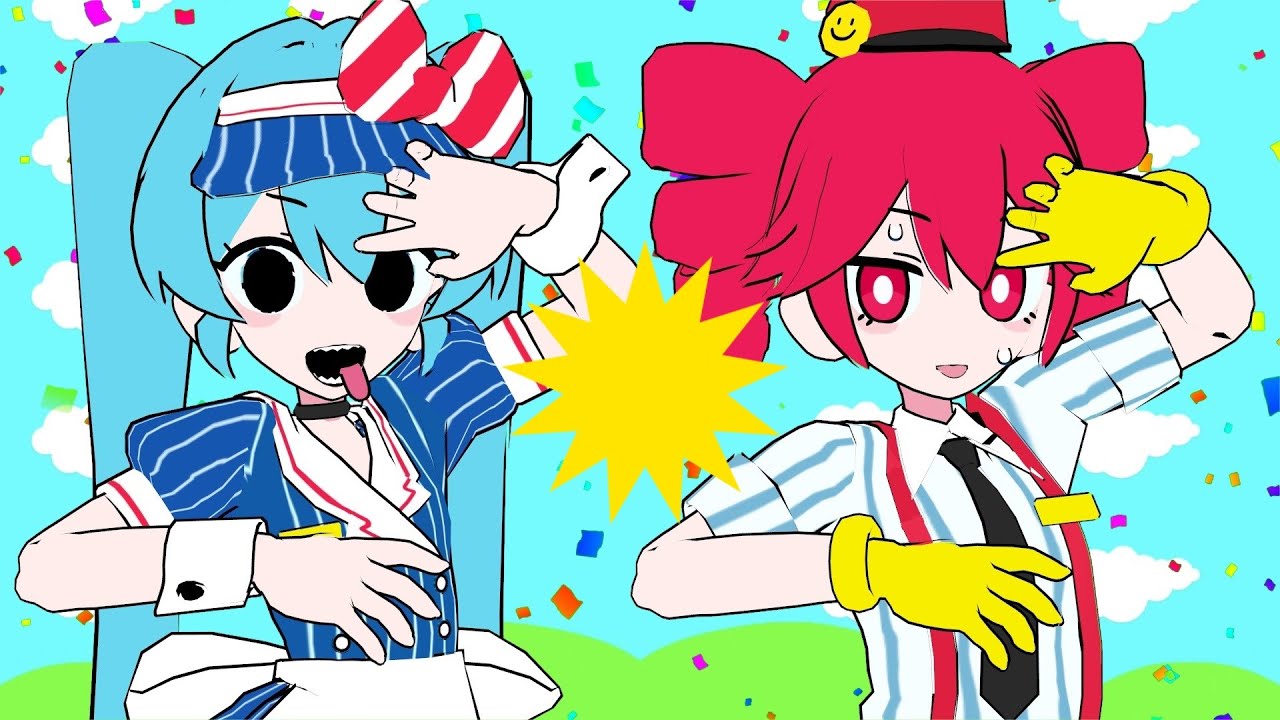 MMD】メズマライザー / 初音ミク・重音テト【ShortVer.】 - YouTube