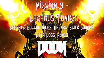 DOOM - Lvl 9 - Lazarus Lab  - (Collectibles, Data Logs, Classic Map, Elite Guards)