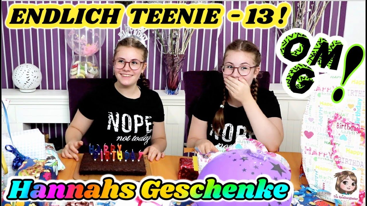 13. GEBURTSTAG 💗 Offiziell Teenie - Happy Birthday HANNAH zum 13. 💗 Geschenke auspacken XL