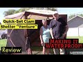 Quick-Set Clam Shelter "Venture",  Making It Waterproof!