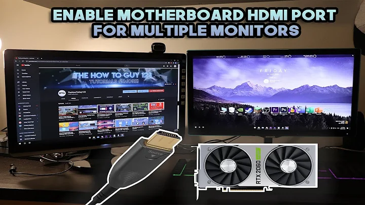 How To Enable Motherboard HDMI Port for Multiple Monitors - Use Graphics Card & Integrated Graphics