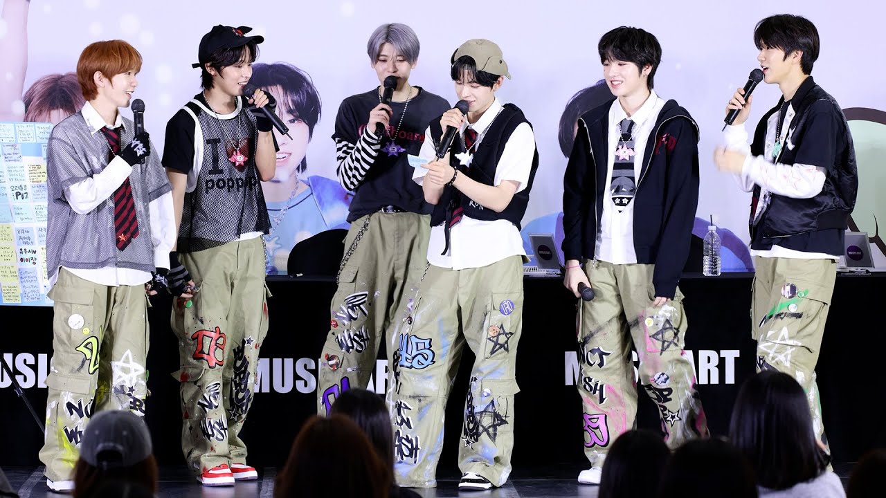 엔시티 위시(NCT WISH) 팬사인회 Q&A ('poppop' Fansign Event) 직캠 | 공개 팬사인회 • 250420