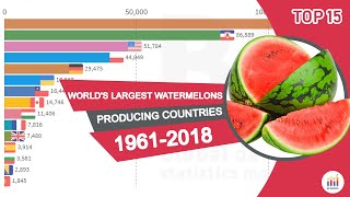 World's Largest Watermelons Producing Countries 1963-2018 Wealth