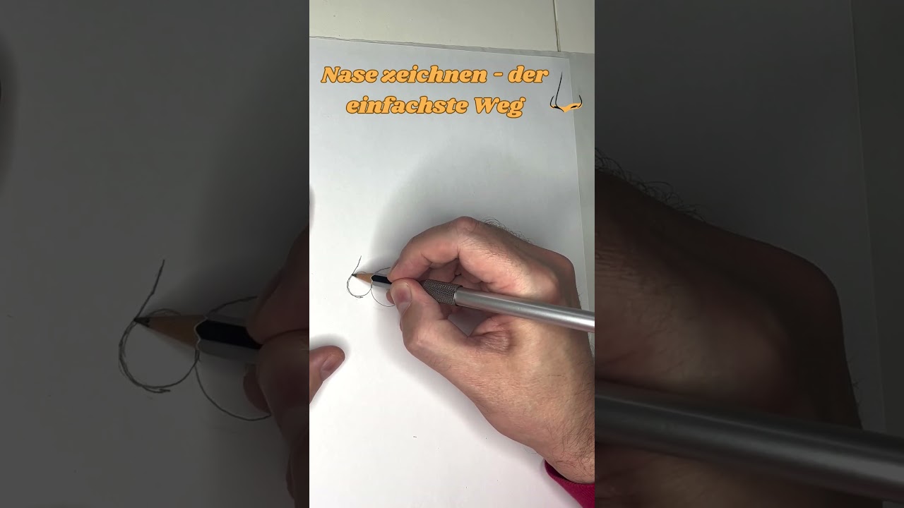 Nase zeichnen   der einfachste Weg 