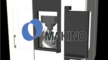 MAKINO D200Z Machine Tool CNC Simulation with NCSIMUL