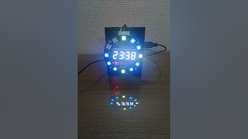 Neopixel Ring Clock with a TM1637 7 segments display