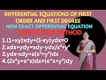 Inspection Method -Non Exact Differential Equations -Differential Equations of First Order -Problems