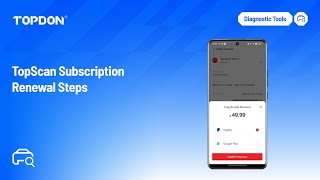 Topdon Topscan Subscription Renewal Steps