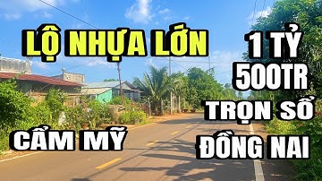 Chủ nợ nần cuối năm, bán gấp 1.000M2, lộ nhựa lớn, Cẩm Mỹ, Đồng Nai
