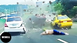 10 Tragic  Moments When A Car Crashes on the highway Gots Instant Karma! Car Fails Compilation