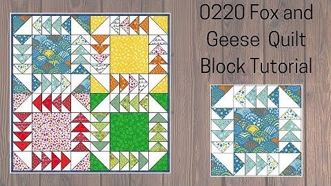 0220 Fox and Geese Quilt Block Tutorial | Block of the Day 2023 | Rotary Cutting | AccuQuilt