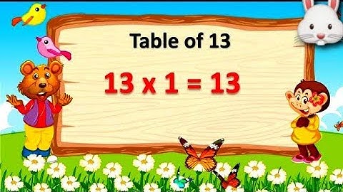 Table of 13||Multiplication table of 13||Multiplication table #kidslearning #table #learning