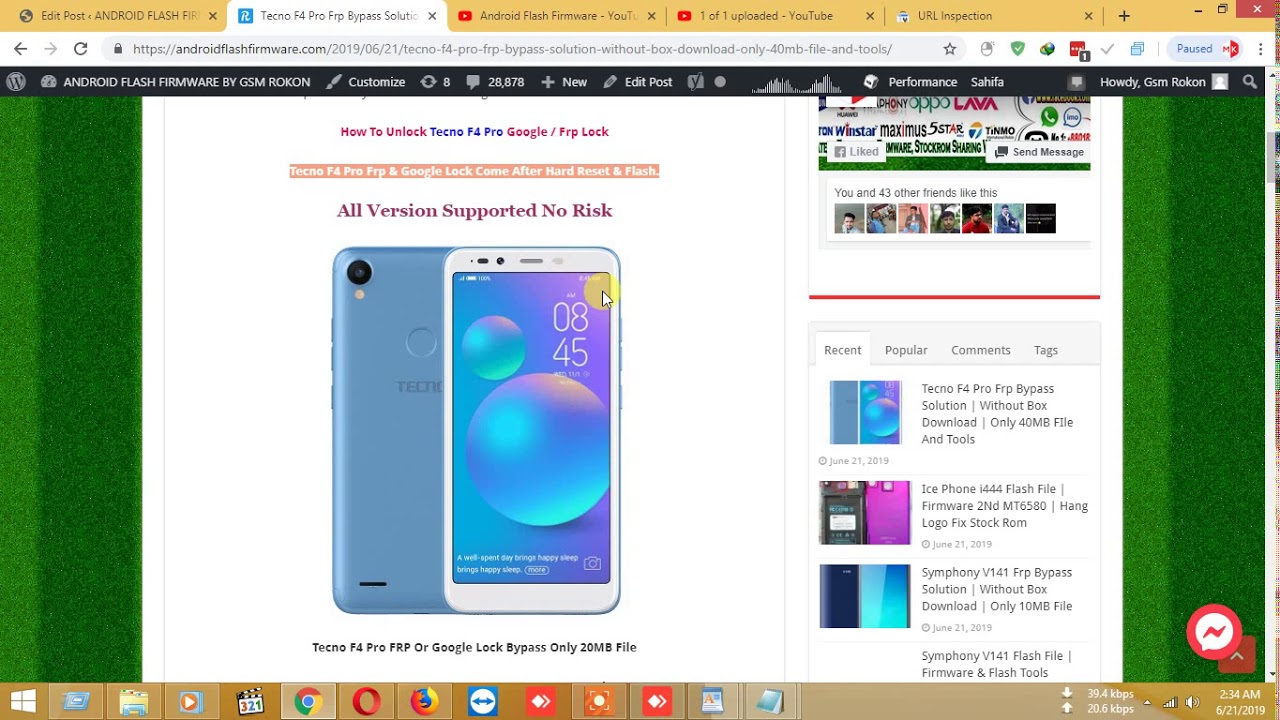 Tecno F4 Pro Frp Bypass Solution | Without Box Download | Only 40MB FIle