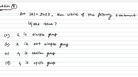 CSIR-NET/JRF | 7th June, 2023 | memory based questions| #GroupTheory | @kibabamathematics