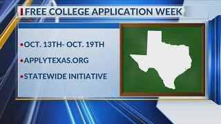 Texas Free College Application Week