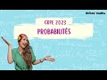 Crpe 2023  live du dimanche  probabilits et arbres de probabilits