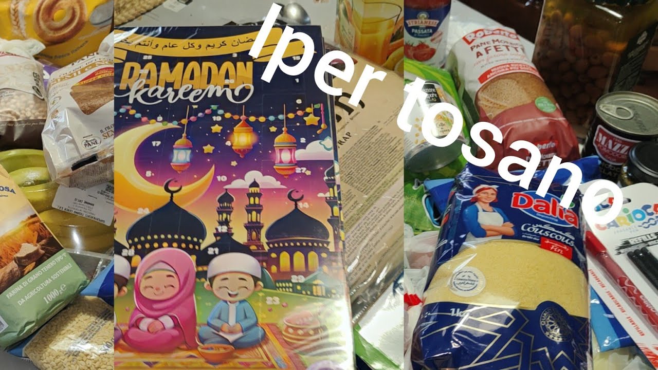 تبارك الله على IPER TOSANO معتارف بالجالية الإسلامية، كل مستلزمات رمضان موجودة🤩🎇🥳