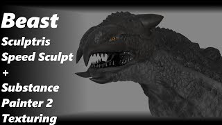 Sculptris Speed Sculpt + Substance painter 2 Texturing